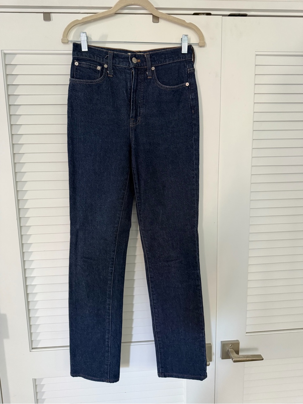 Madewell Perfect Vintage Full Length Jean Dark Blue